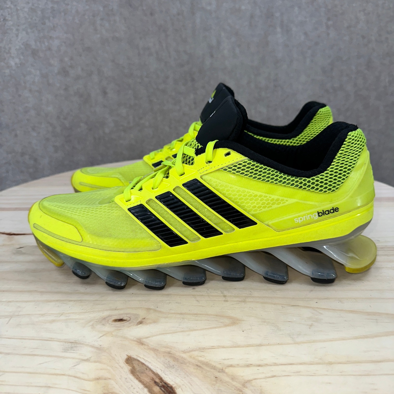 Adidas Springblade Ignite Mens Running Shoes 10.5 Neon Yellow Black Shoes